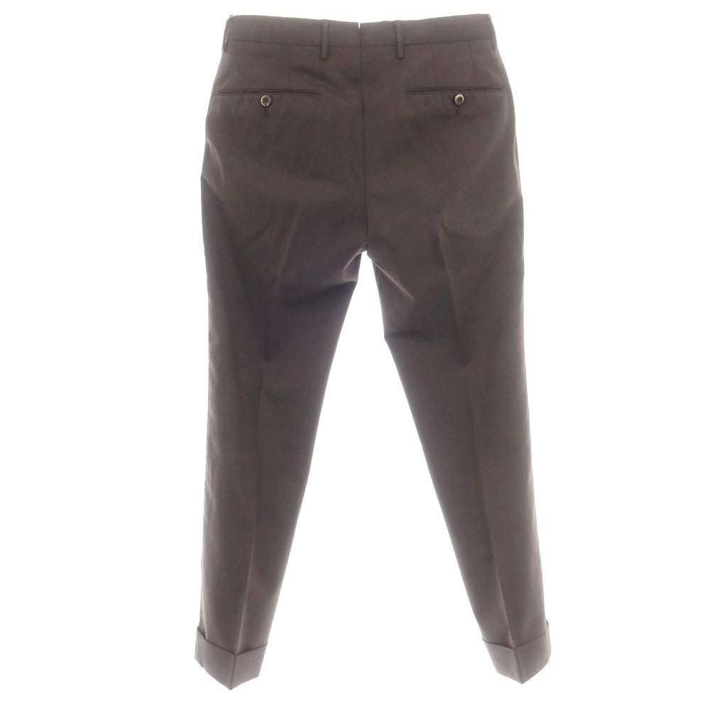 【中古】ピーティーゼロウーノ PT01 ストレッチウール ドレススラックスパンツ ブラウン系【 44 】【 状態ランクA 】【 メンズ 】