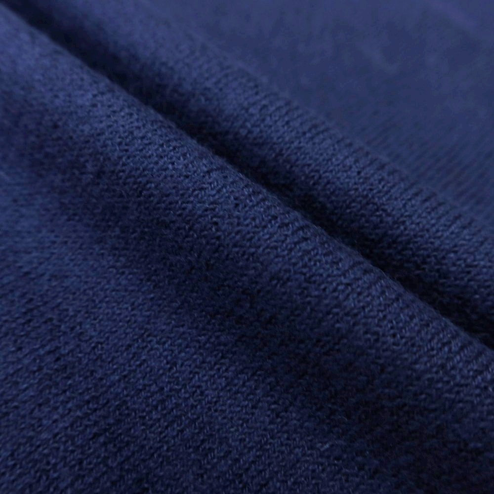 【中古】モルガノ morgano ハイゲージ コットンナイロン クルーネック 半袖 プルオーバーニット ライトネイビー【 50 】【 状態ランクB 】【 メンズ 】