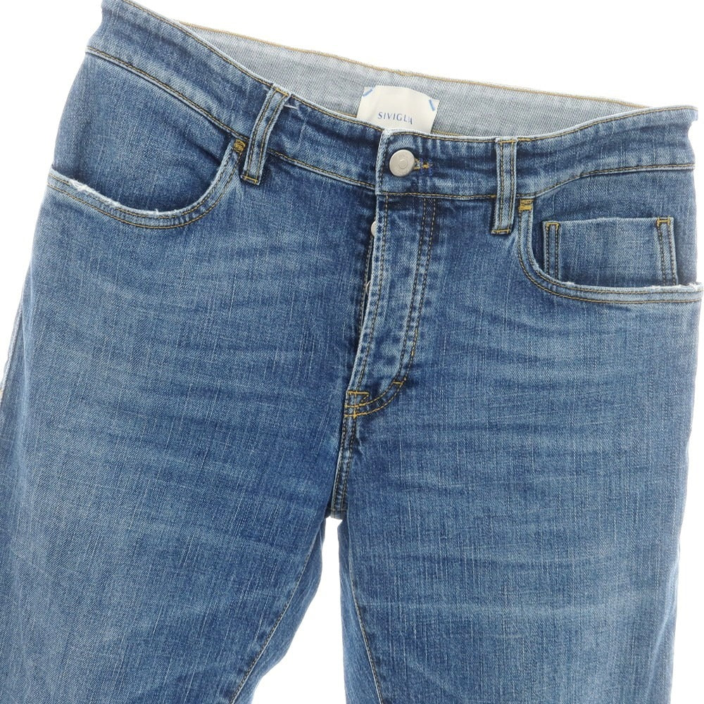 【中古】シビリア SIVIGLIA ストレッチ デニムパンツ ジーンズ ブルー【 32 】【 状態ランクB 】【 メンズ 】