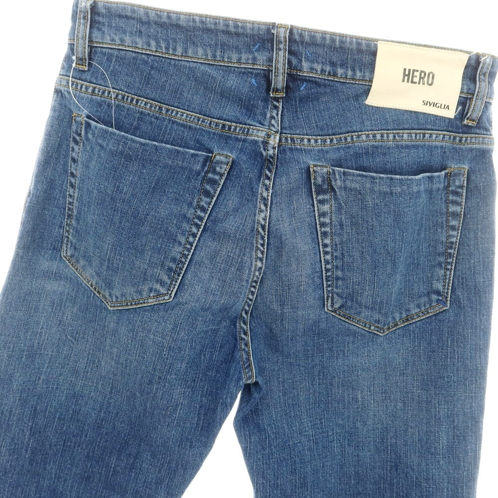【中古】シビリア SIVIGLIA ストレッチ デニムパンツ ジーンズ ブルー【 32 】【 状態ランクB 】【 メンズ 】