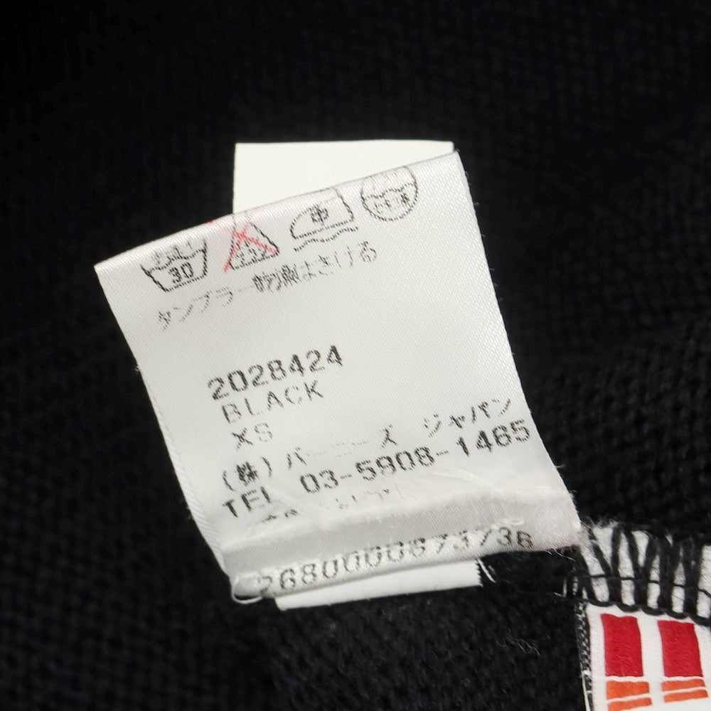 【中古】エスエヌエスハーニング S.N.S.HERNING ウール タートルネック プルオーバーニット ブラックxネイビー【 XS 】【 状態ランクB 】【 メンズ 】