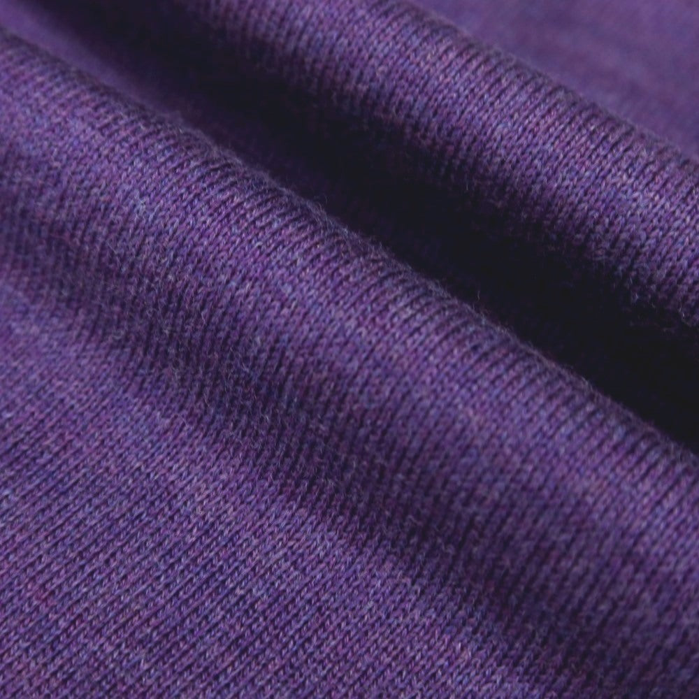 【中古】バーニーズニューヨーク BARNEYS NEWYORK ハイゲージ シルクコットン Vネック プルオーバーニット パープル【 M 】【 状態ランクB 】【 メンズ 】