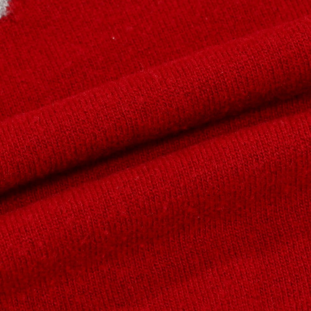 【中古】アルテア Altea ウール クルーネック プルオーバーニット レッド【 S 】【 状態ランクC 】【 メンズ 】