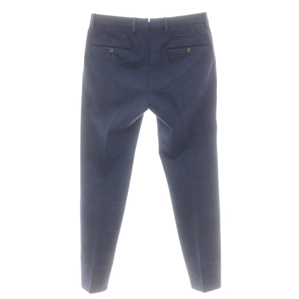 【中古】ピーティーゼロウーノ PT01 TRAVELLER ストレッチ コットンナイロン カジュアルスラックスパンツ ネイビー【 46 】【 状態ランクC 】【 メンズ 】