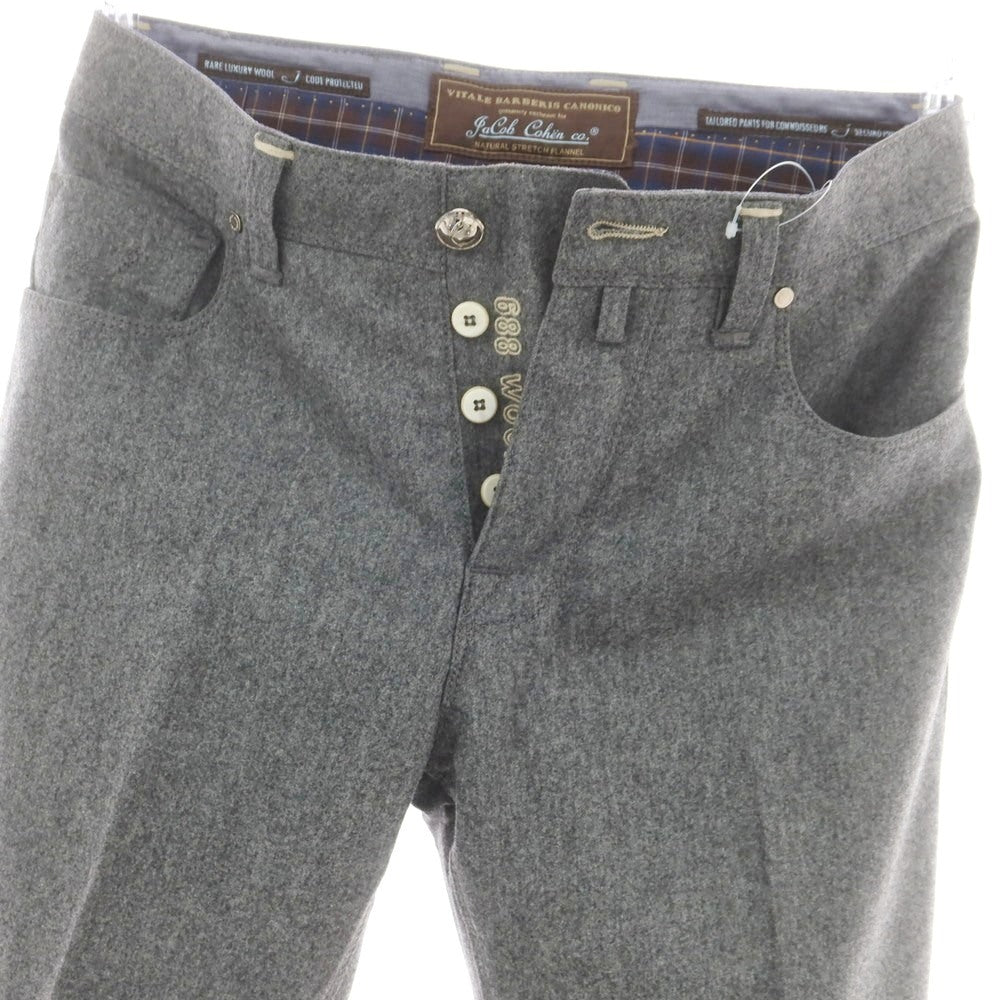 【中古】ヤコブコーエン JACOB COHEN J688 ウール 5ポケットパンツ グレー【 31 】【 状態ランクB 】【 メンズ 】