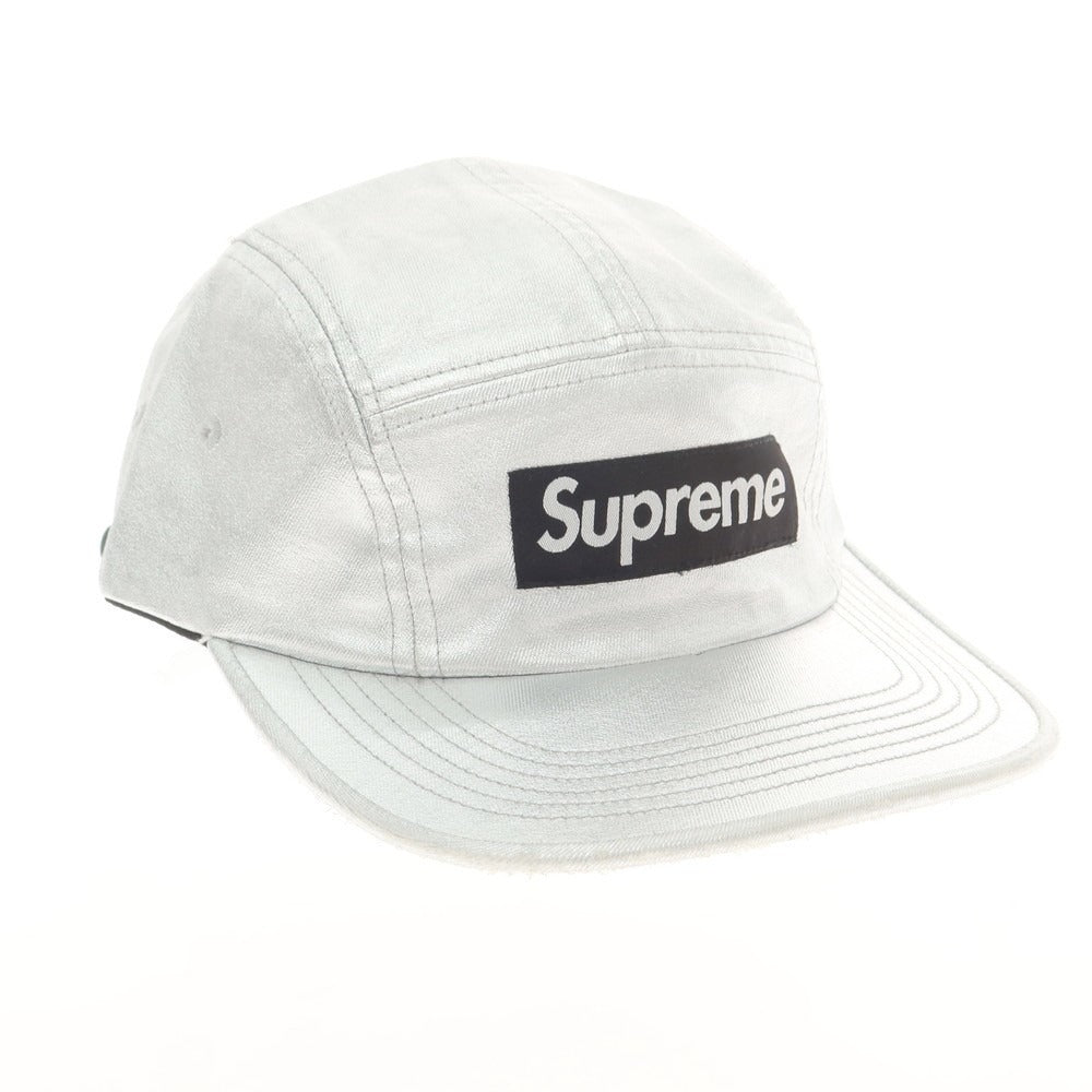 【中古】シュプリーム Supreme 2025年春夏 Washed Chino Twill Camp Cap コットン キャンプキャップ シルバー【 ONE SIZE(58cm) 】【 状態ランクB 】【 メンズ 】