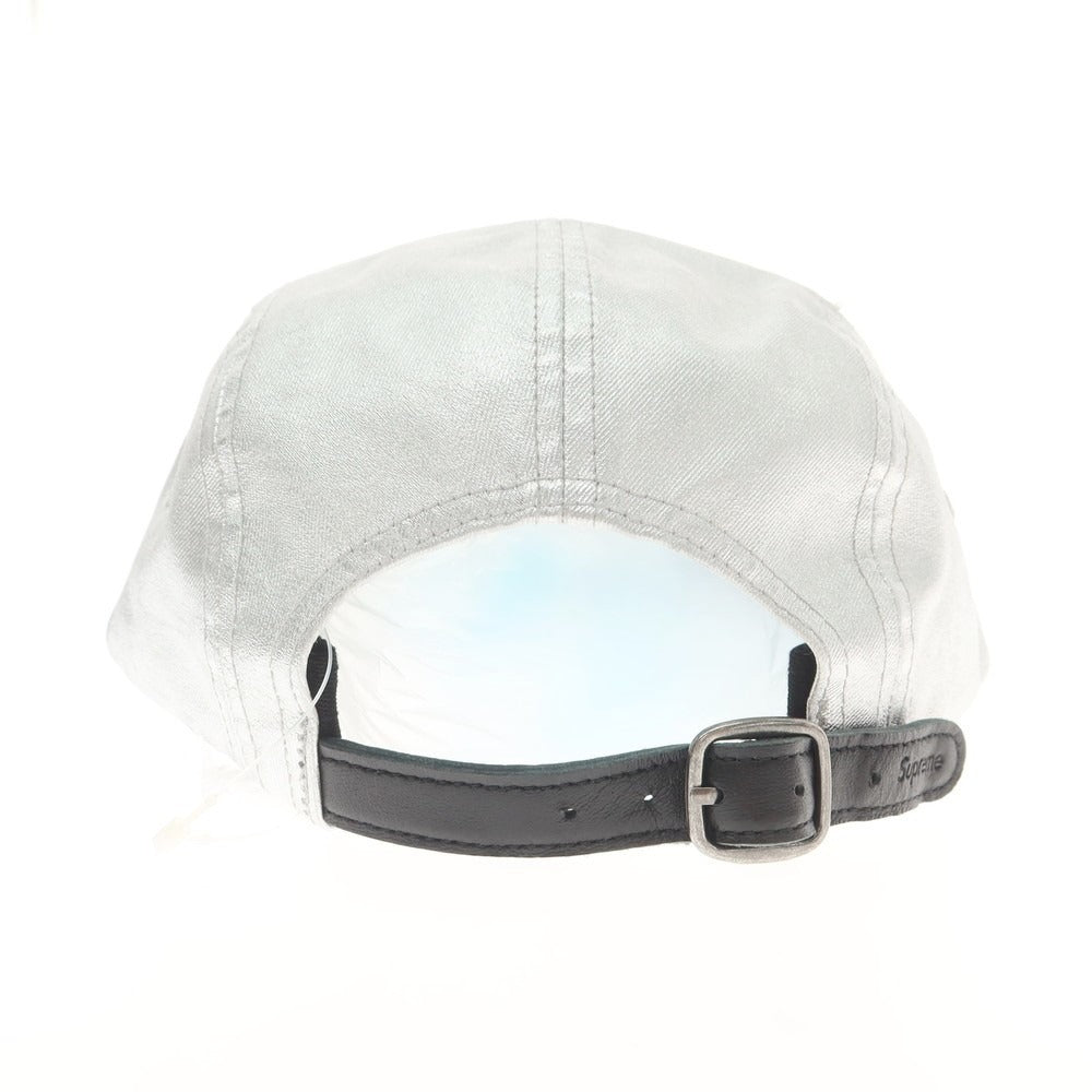 【中古】シュプリーム Supreme 2025年春夏 Washed Chino Twill Camp Cap コットン キャンプキャップ シルバー【 ONE SIZE(58cm) 】【 状態ランクB 】【 メンズ 】