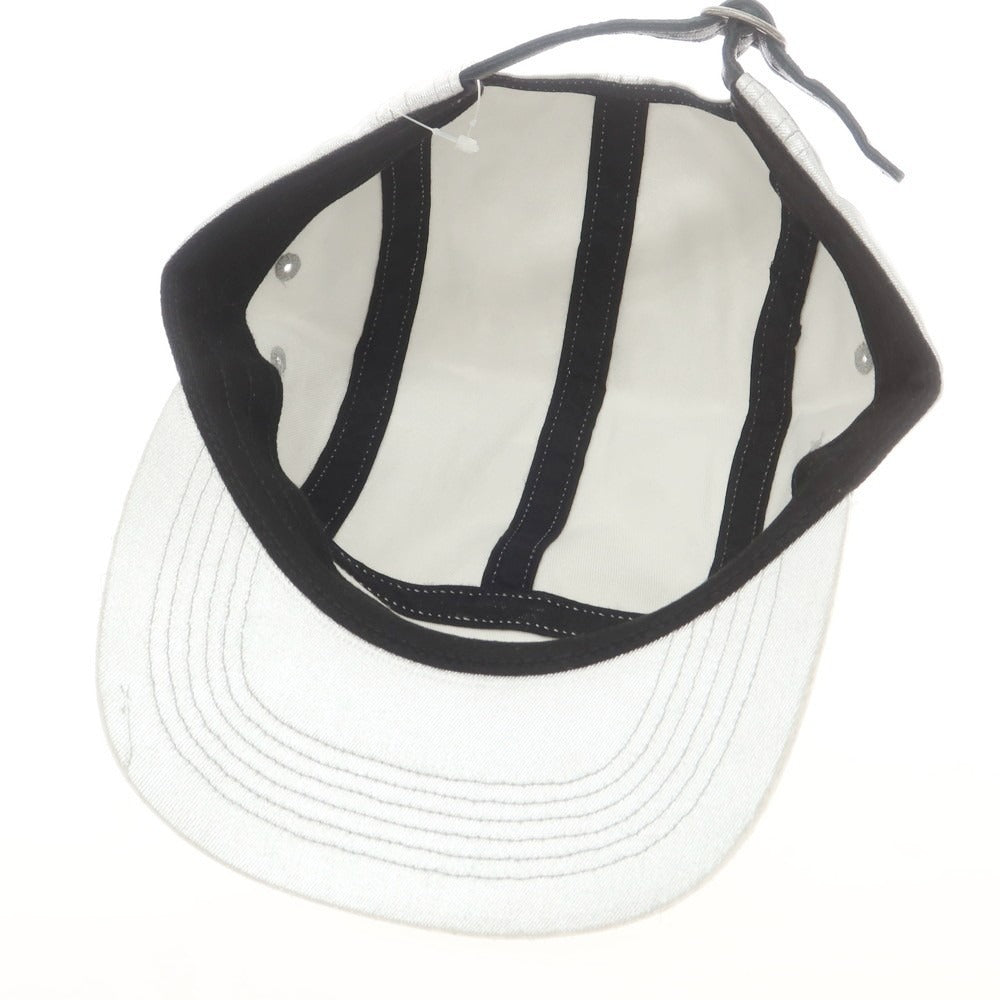 【中古】シュプリーム Supreme 2025年春夏 Washed Chino Twill Camp Cap コットン キャンプキャップ シルバー【 ONE SIZE(58cm) 】【 状態ランクB 】【 メンズ 】