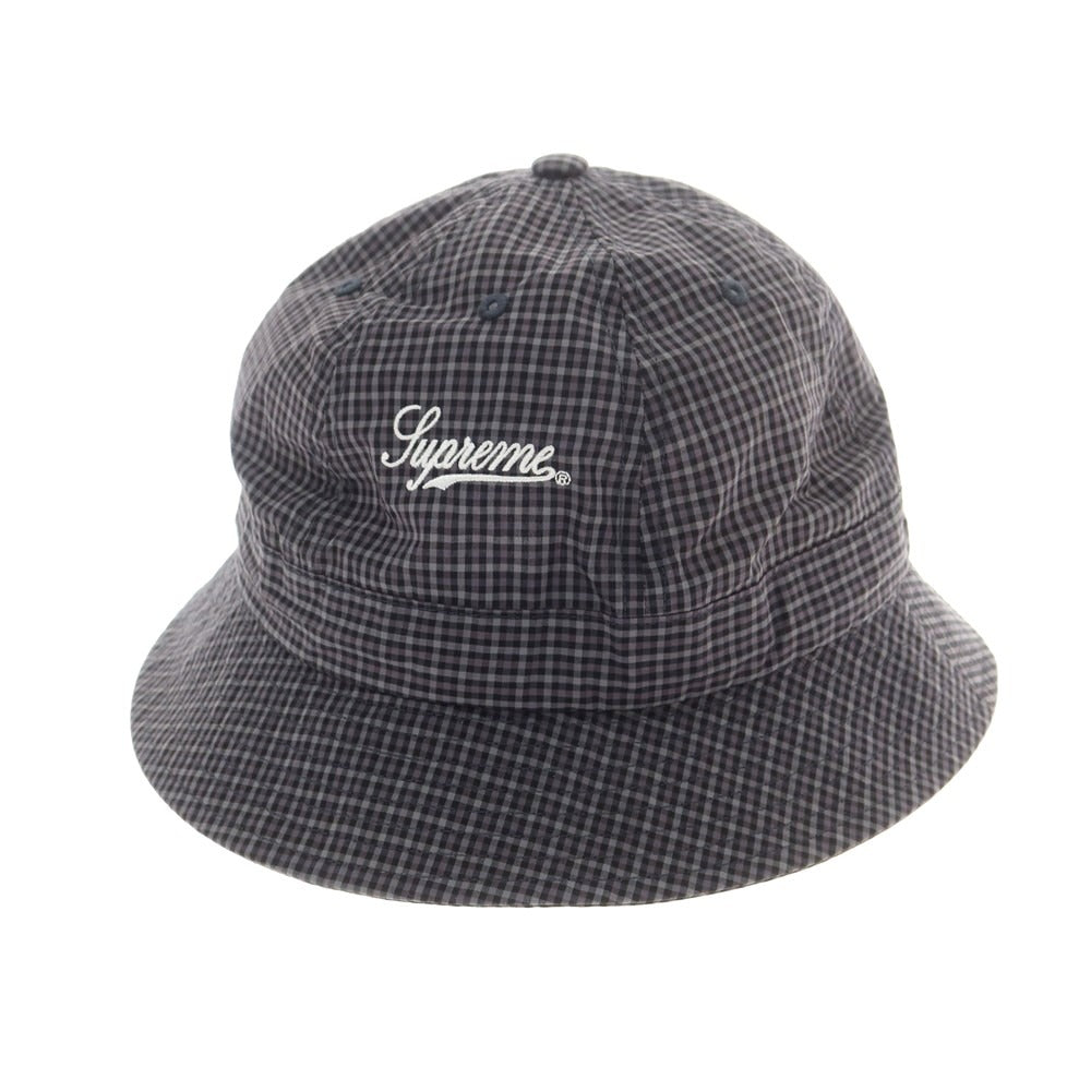 【中古】シュプリーム Supreme 2025年春夏 Cordura Plaid Bell Hat コットンナイロン ハット グレーxブラック【 58cm(S/M) 】【 状態ランクA 】【 メンズ 】