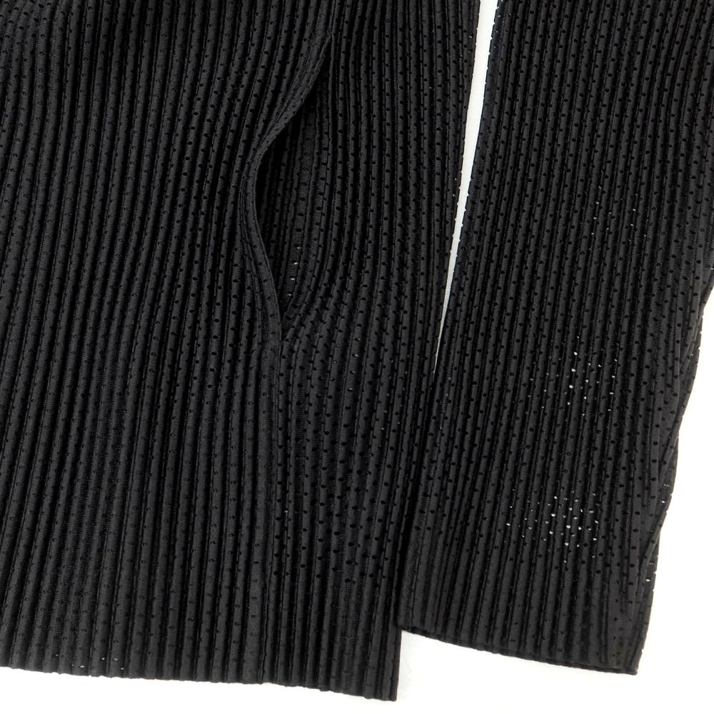 【中古】オム プリッセ イッセイミヤケ HOMME PLISSE ISSEY MIYAKE 2025年春夏 メッシュポリエステル プリーツ加工 ジャケット ブラック【 表記なし(L位) 】【 状態ランクA 】【 メンズ 】