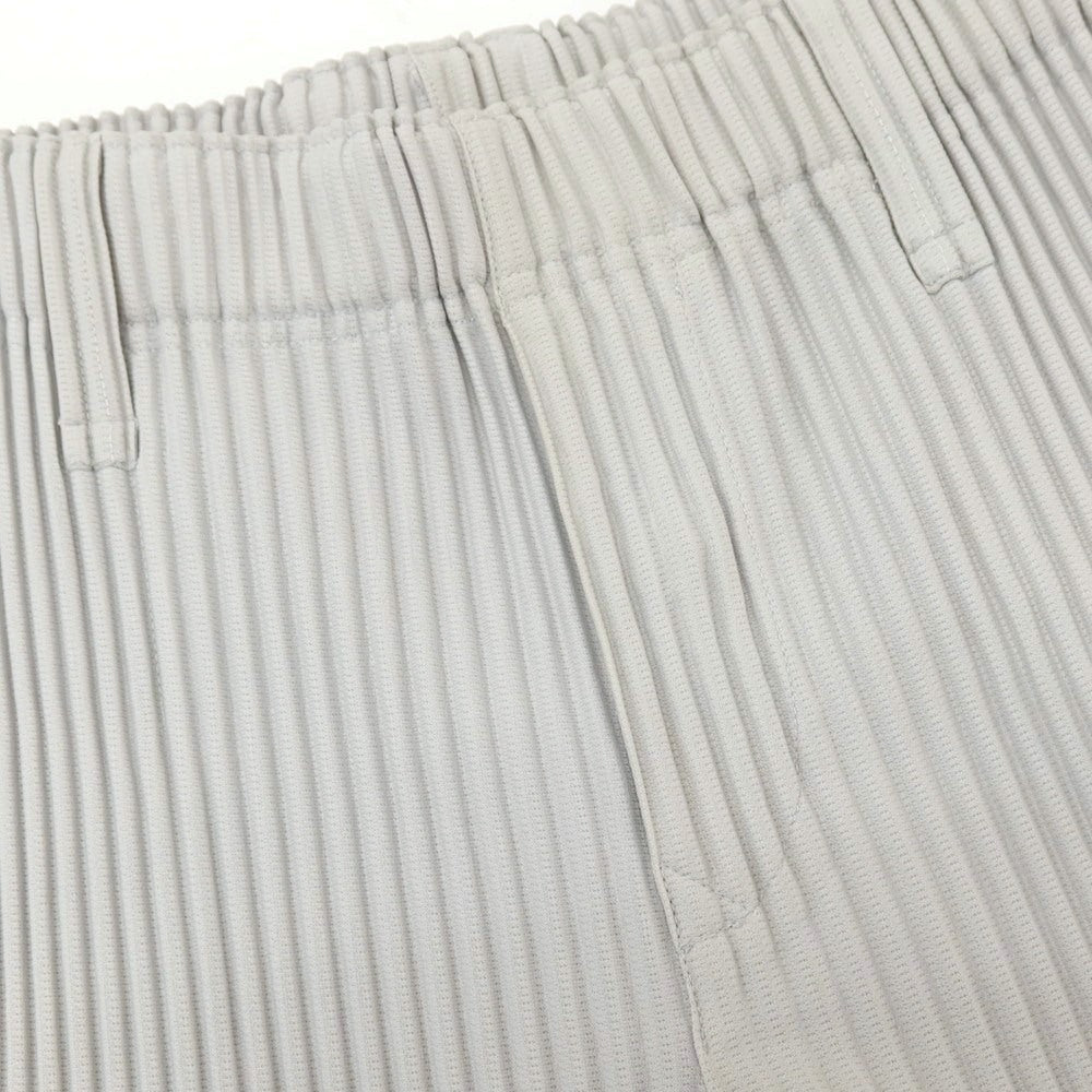 【中古】オム プリッセ イッセイミヤケ HOMME PLISSE ISSEY MIYAKE ポリエステル プリーツ イージーパンツ ライトグレー【サイズ1】【 状態ランクA 】【 メンズ 】