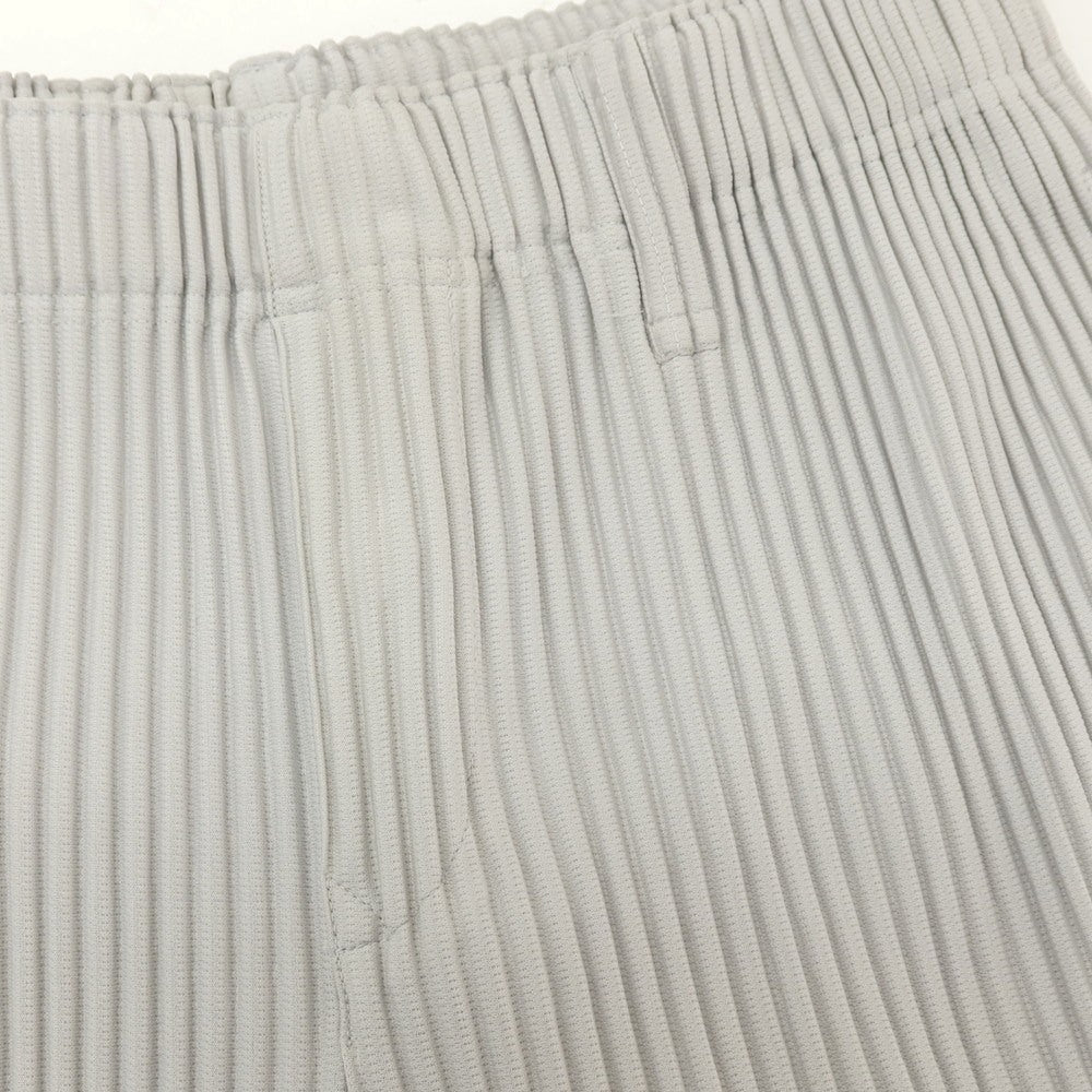 【中古】オム プリッセ イッセイミヤケ HOMME PLISSE ISSEY MIYAKE ポリエステル プリーツ イージーパンツ ライトグレー【サイズ1】【 状態ランクA 】【 メンズ 】