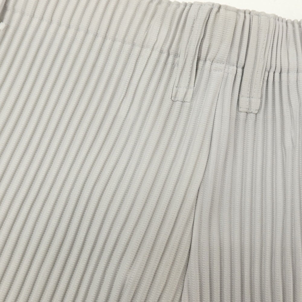 【中古】オム プリッセ イッセイミヤケ HOMME PLISSE ISSEY MIYAKE ポリエステル プリーツ イージーパンツ ライトグレー【サイズ1】【 状態ランクA 】【 メンズ 】