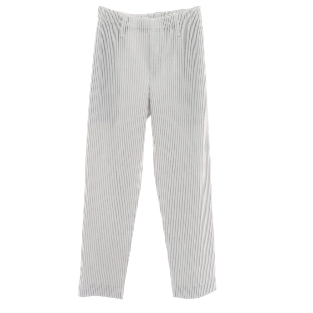 プリーツショーツ　オムプリッセイッセイミヤケ　ライトグレー　サイズ3 中古】オム プリッセ イッセイミヤケ HOMME PLISSE ISSEY MIYAKE