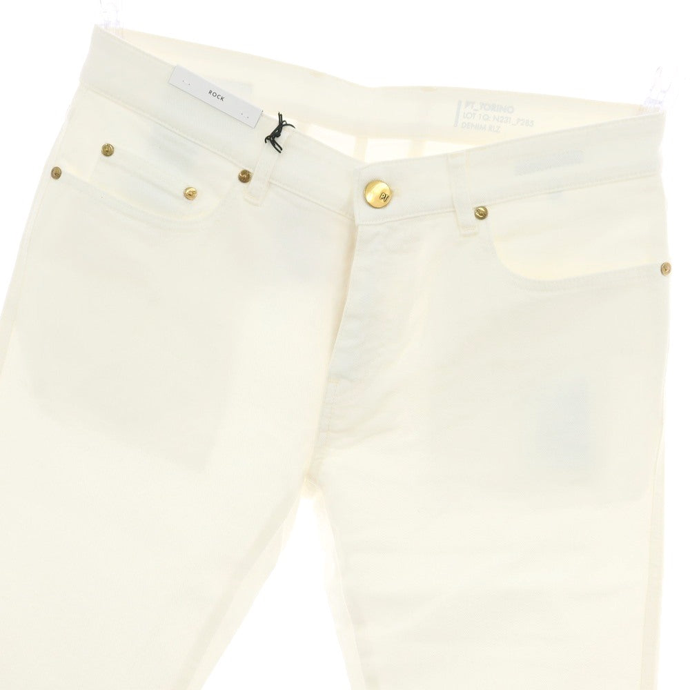 【新品】ピーティートリノ デニム PT TORINO DENIM ROCK ストレッチ コットン デニムパンツ ジーンズ ホワイト【 33 】【 状態ランクN 】【 メンズ 】