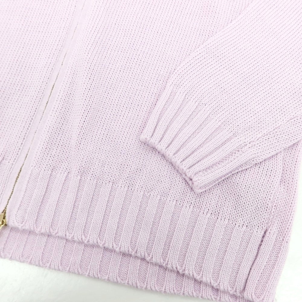 【新品】セッテフィーリ カシミア Settefili Cashmere リネンコットン ダブルジップ ニットパーカー ラベンダー【サイズ44】【 状態ランクN 】【 メンズ 】