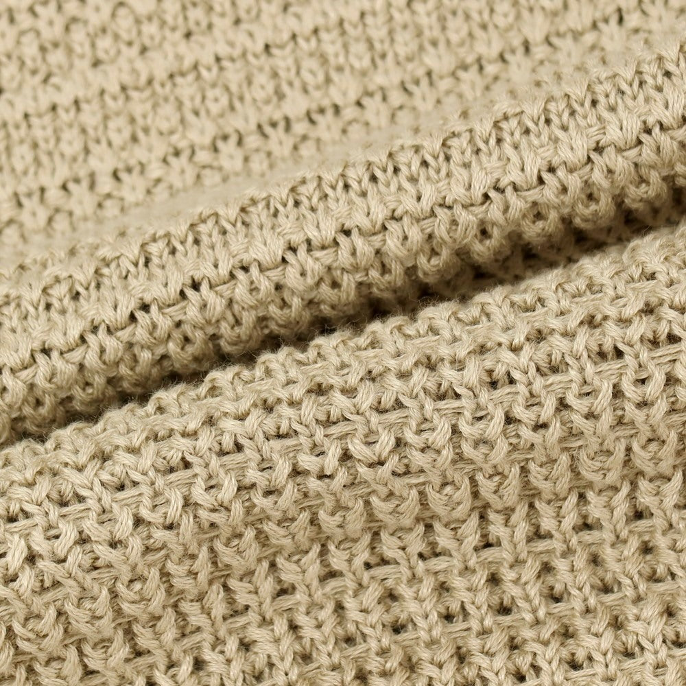 【新品】セッテフィーリ カシミア Settefili Cashmere リネンコットン クルーネック プルオーバーニット ベージュ【サイズ50/M】【 状態ランクN 】【 メンズ 】