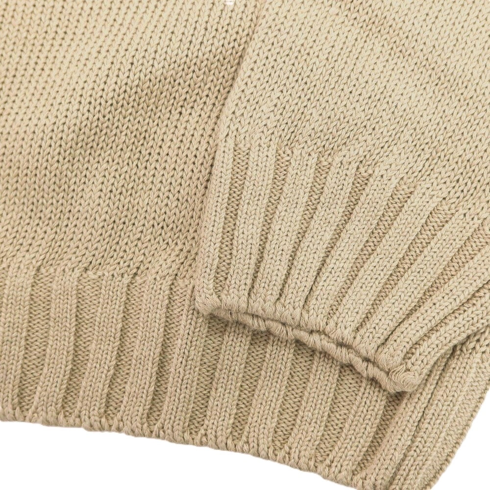 【新品】セッテフィーリ カシミア Settefili Cashmere リネンコットン クルーネック プルオーバーニット ベージュ【 52/L 】【 状態ランクN 】【 メンズ 】