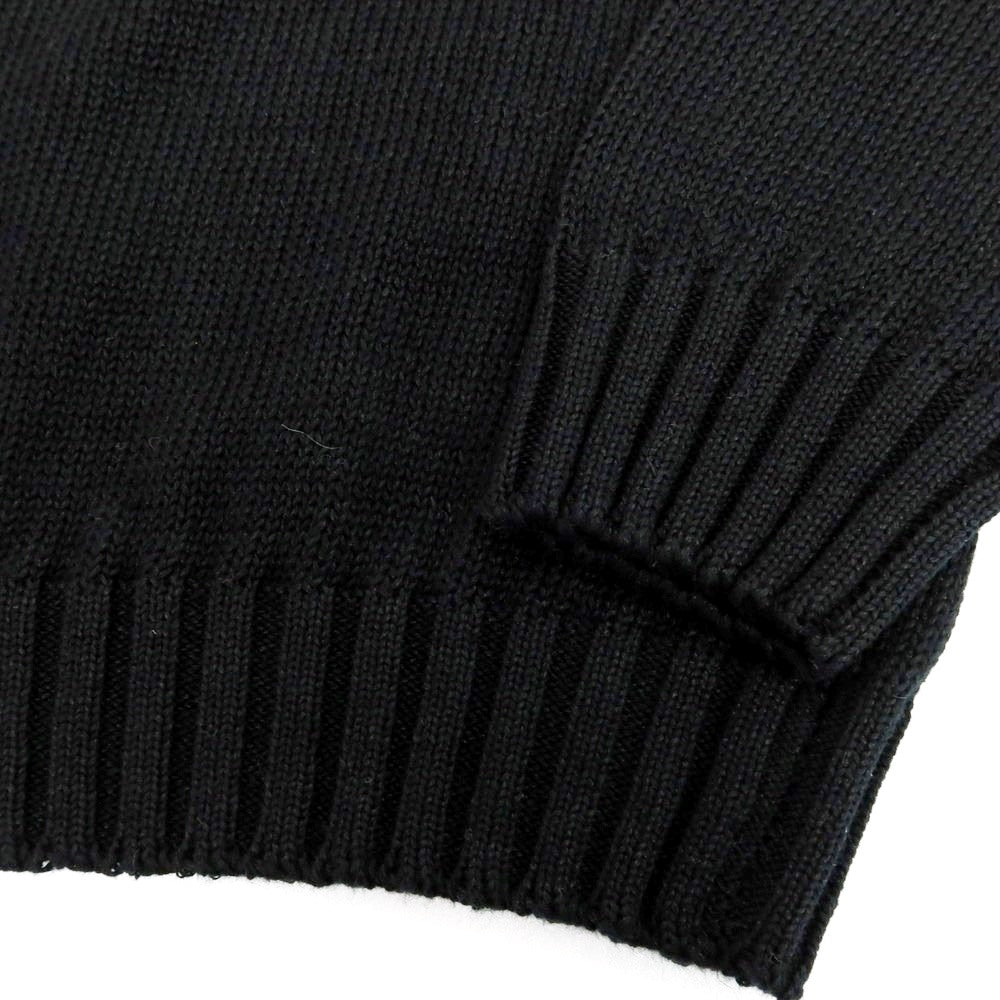 【新品】セッテフィーリ カシミア Settefili Cashmere リネンコットン クルーネック プルオーバーニット ブラック【 44 】【 状態ランクN 】【 メンズ 】