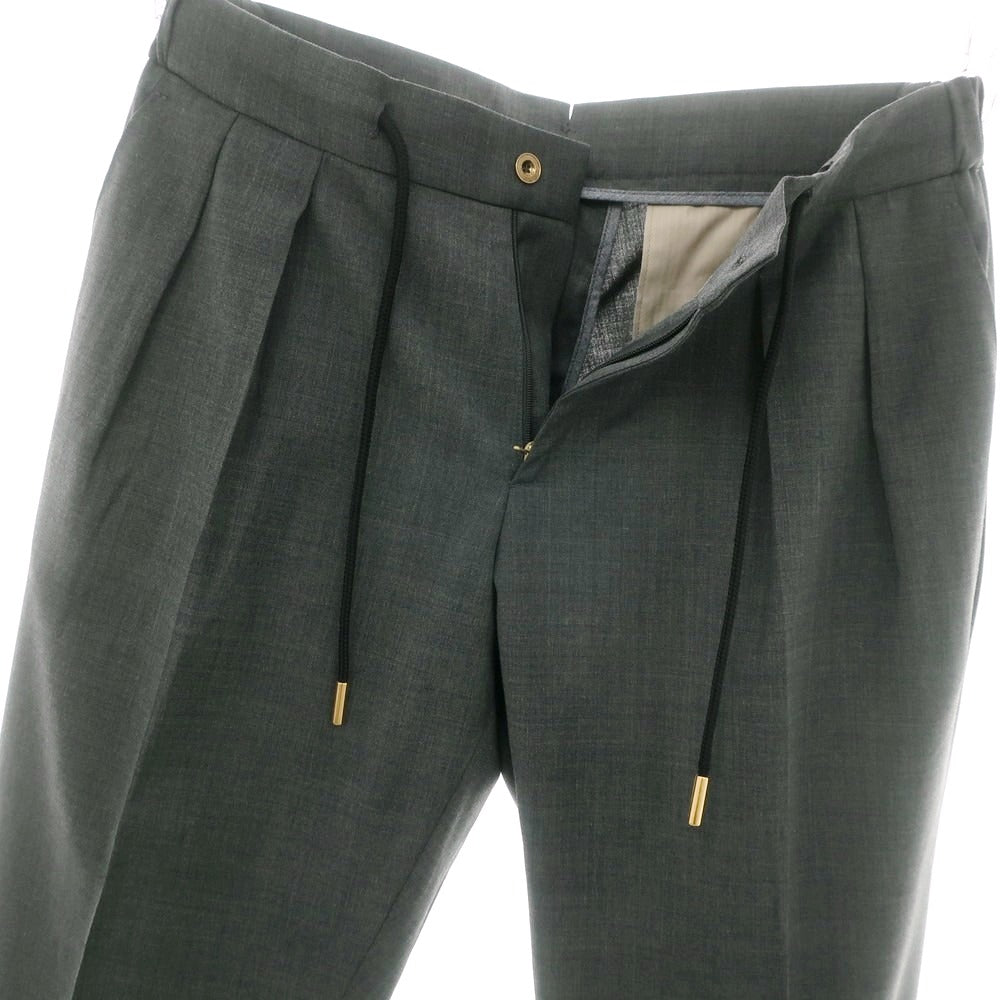 【新品】ベルウィッチ BERWICH ストレッチポリエステルウール イージースラックスパンツ ダークグレー【 50 】【 状態ランクN 】【 メンズ 】