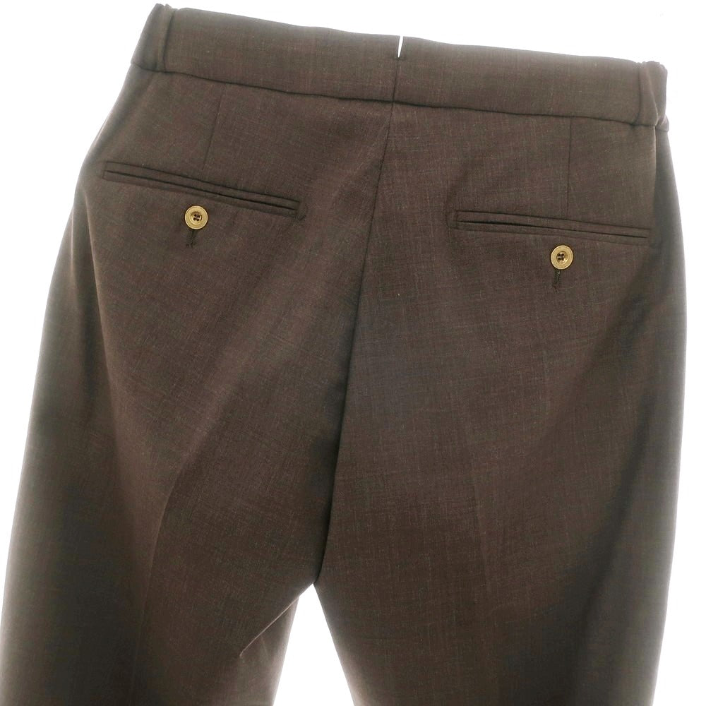 【新品】ベルウィッチ BERWICH ストレッチポリエステルウール イージースラックスパンツ ブラウン【 42 】【 状態ランクN 】【 メンズ 】