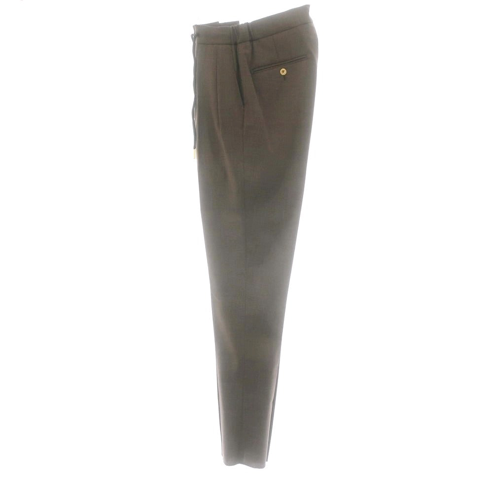 【新品】ベルウィッチ BERWICH ストレッチポリエステルウール イージースラックスパンツ ブラウン【 42 】【 状態ランクN 】【 メンズ 】