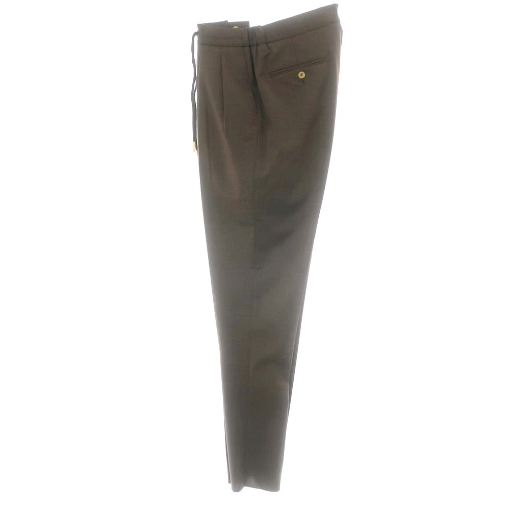 【新品】ベルウィッチ BERWICH ストレッチポリエステルウール イージースラックスパンツ ブラウン【 48 】【 状態ランクN 】【 メンズ 】