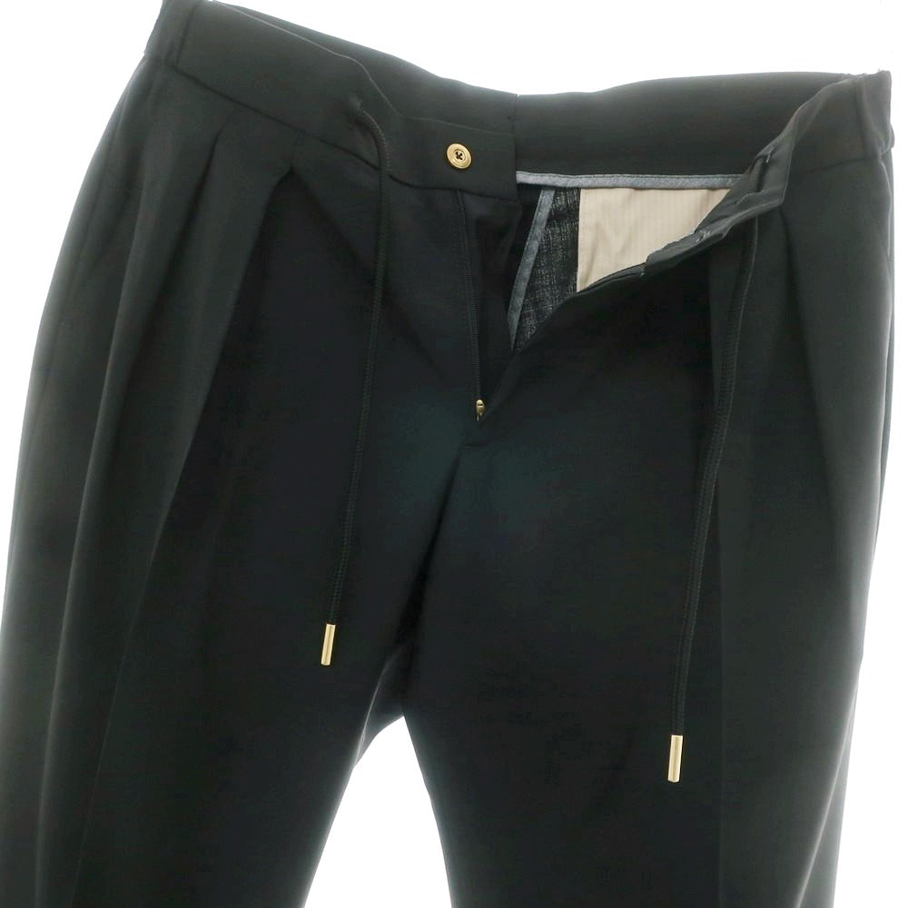 【新品】ベルウィッチ BERWICH ストレッチポリエステルウール イージースラックスパンツ ブラック【 50 】【 状態ランクN 】【 メンズ 】