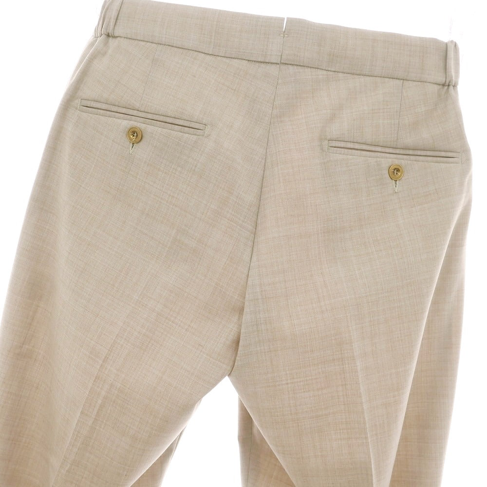 【新品】ベルウィッチ BERWICH ストレッチポリエステルウール イージースラックスパンツ ベージュ【 42 】【 状態ランクN 】【 メンズ 】