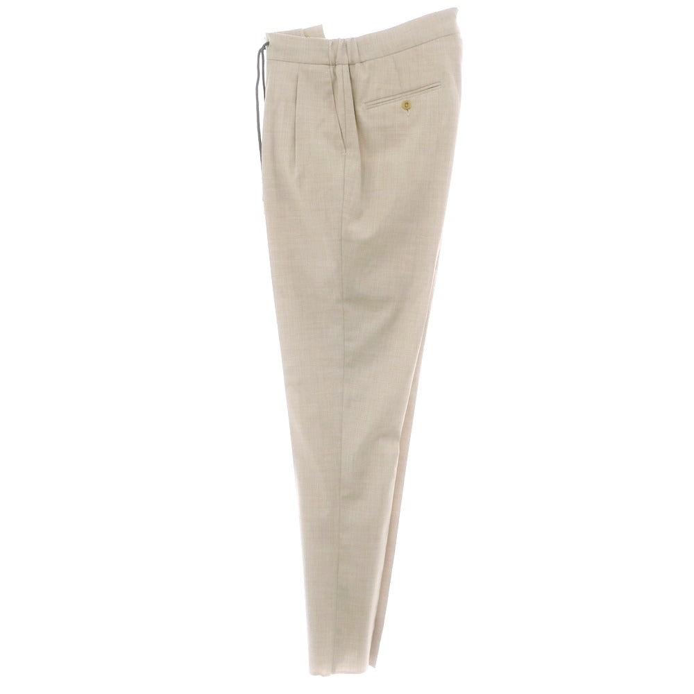 【新品】ベルウィッチ BERWICH ストレッチポリエステルウール イージースラックスパンツ ベージュ【 48 】【 状態ランクN 】【 メンズ 】