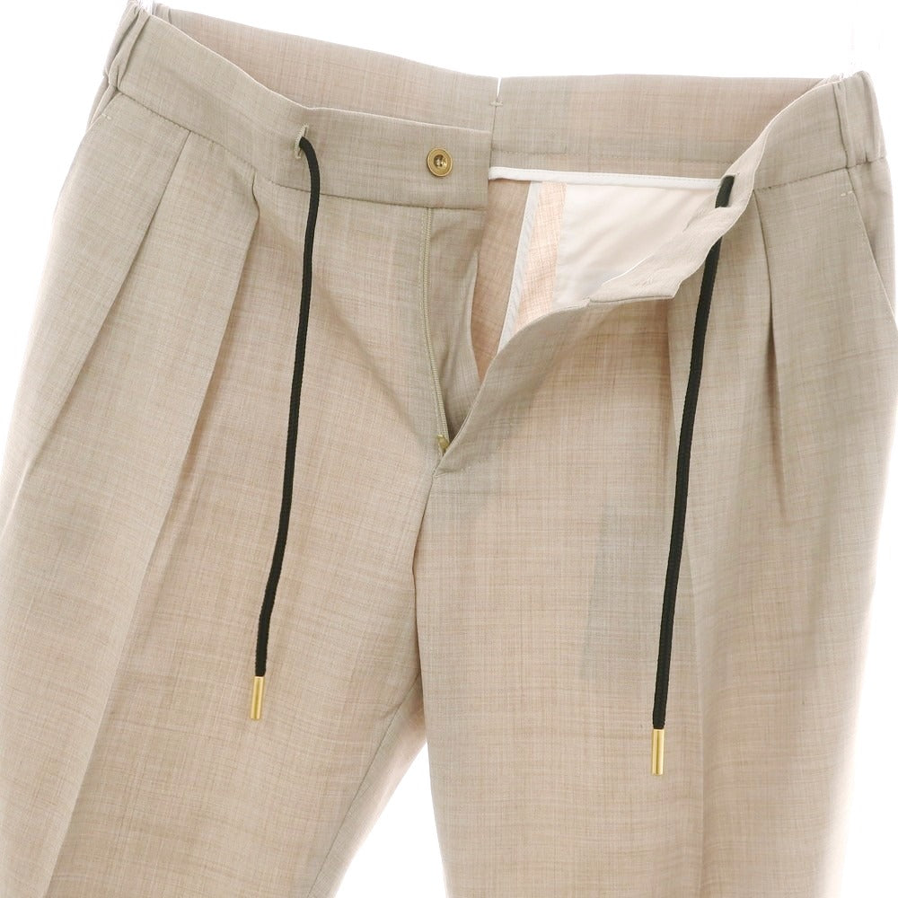 【新品】ベルウィッチ BERWICH ストレッチポリエステルウール イージースラックスパンツ ベージュ【 50 】【 状態ランクN 】【 メンズ 】