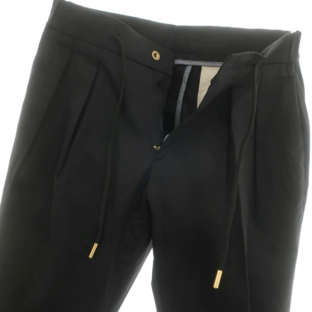 【新品】ベルウィッチ BERWICH ストレッチ コットン イージースラックスパンツ ブラック【 48 】【 状態ランクN 】【 メンズ 】