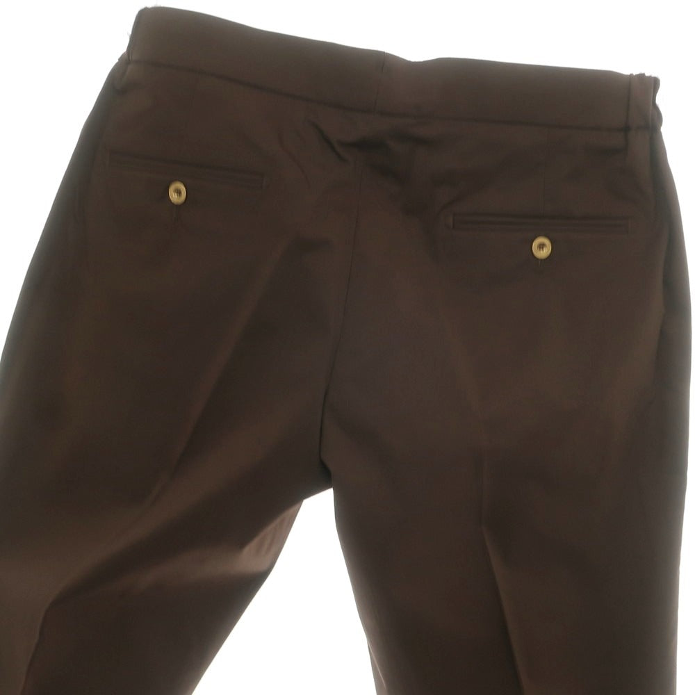 【新品】ベルウィッチ BERWICH ストレッチ コットン イージースラックスパンツ ブラウン【 50 】【 状態ランクN 】【 メンズ 】