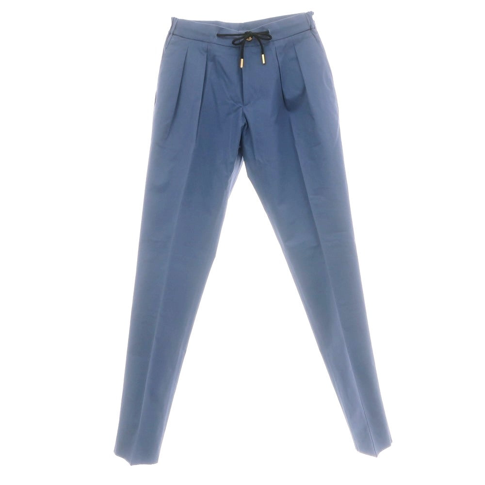 【新品】ベルウィッチ BERWICH ストレッチ コットン イージースラックスパンツ ライトブルー【 48 】【 状態ランクN 】【 メンズ 】