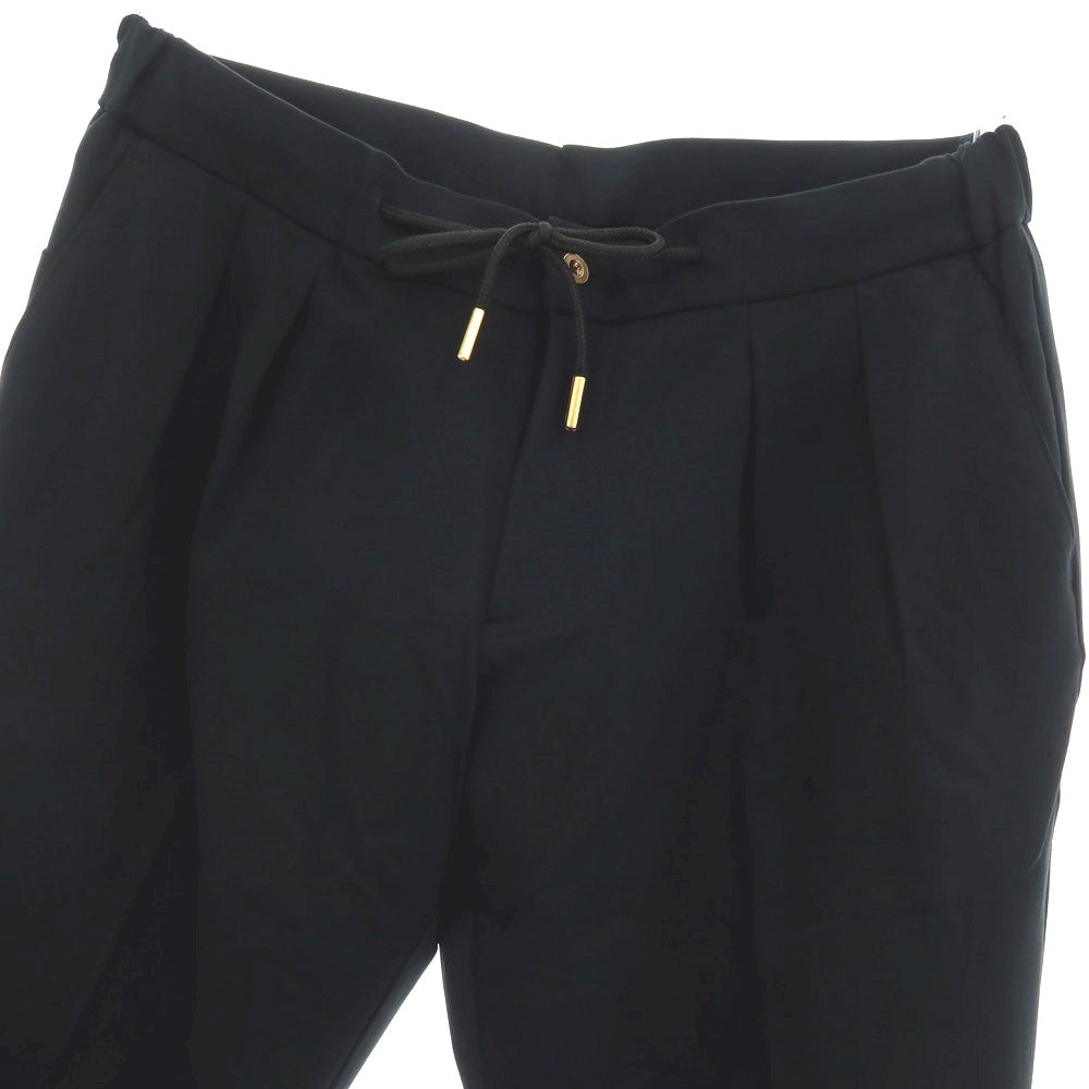 【新品】ベルウィッチ BERWICH レーヨンナイロン ジャージー イージースラックスパンツ ブラック【 50 】【 状態ランクN 】【 メンズ 】