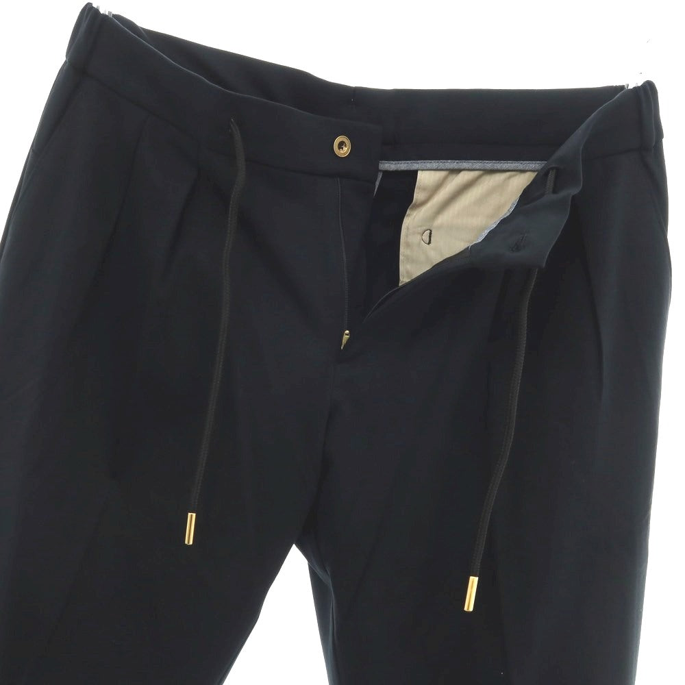 【新品】ベルウィッチ BERWICH レーヨンナイロン ジャージー イージースラックスパンツ ブラック【 50 】【 状態ランクN 】【 メンズ 】