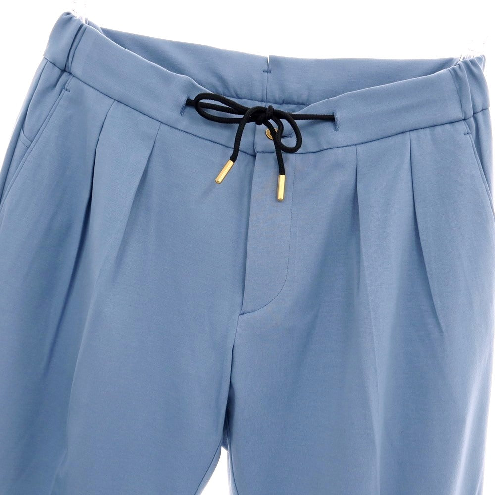 【新品アウトレット】ベルウィッチ BERWICH レーヨンナイロン ジャージー イージースラックスパンツ ライトブルー【 48 】【 状態ランクN- 】【 メンズ 】