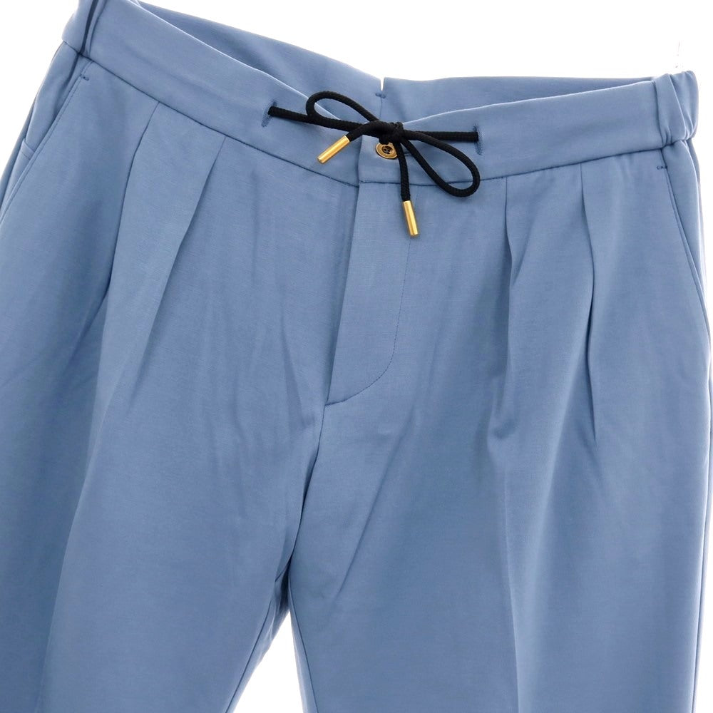 【新品】ベルウィッチ BERWICH レーヨンナイロン ジャージー イージースラックスパンツ ライトブルー【 50 】【 状態ランクN 】【 メンズ 】