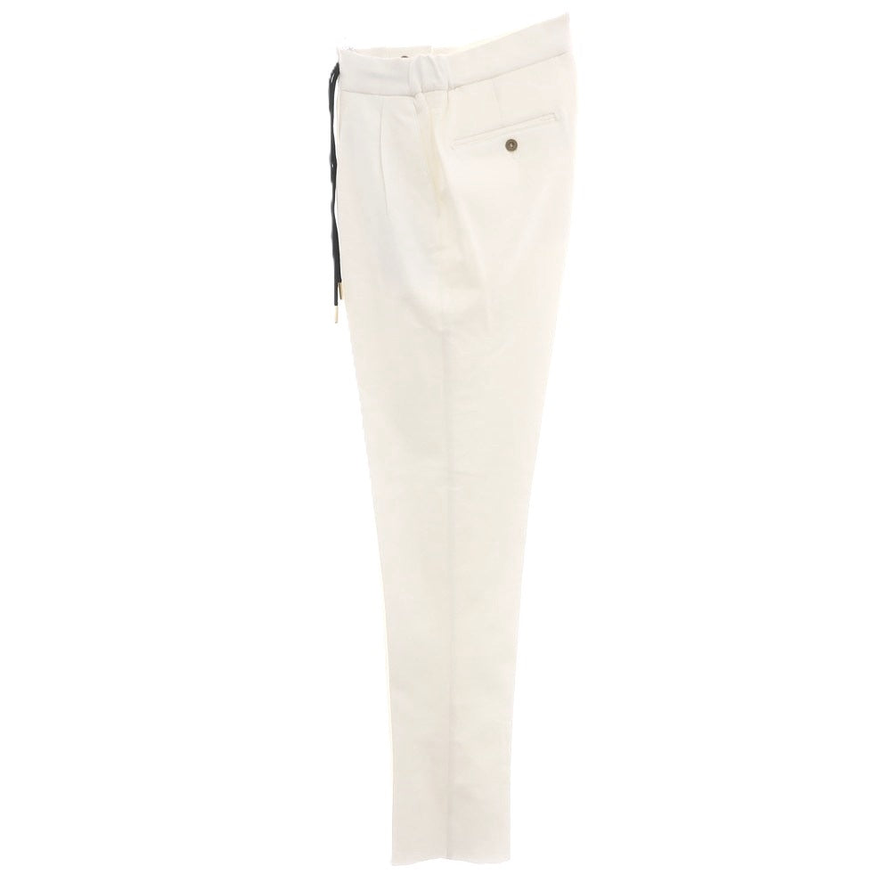 【新品アウトレット】ベルウィッチ BERWICH レーヨンナイロン ジャージー イージースラックスパンツ ホワイト【 44 】【 状態ランクN- 】【 メンズ 】