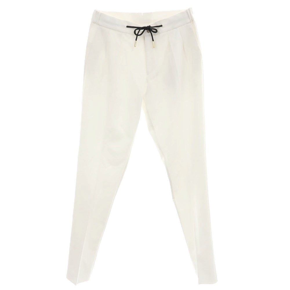 【新品アウトレット】ベルウィッチ BERWICH レーヨンナイロン ジャージー イージースラックスパンツ ホワイト【 48 】【 状態ランクN- 】【 メンズ 】
