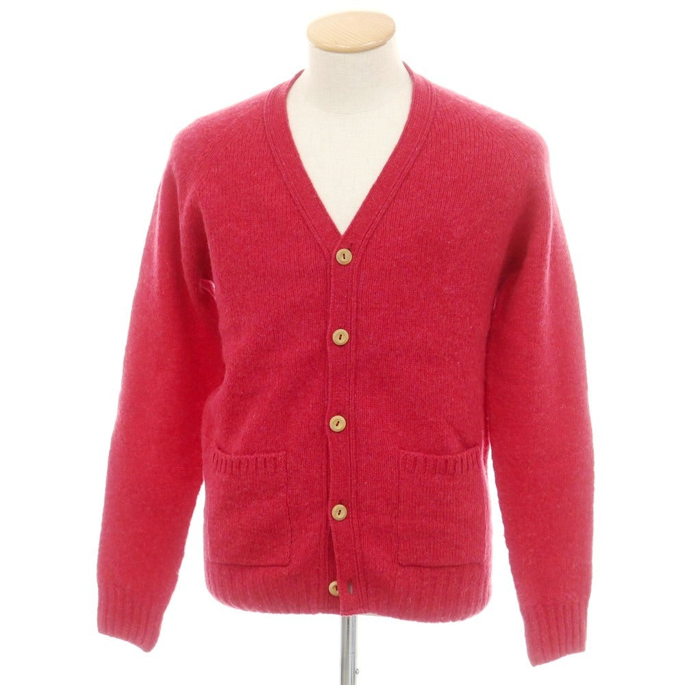 【中古】インバーアラン INVERALLAN ウール カーディガン ピンクレッド【 38 】【 状態ランクB 】【 メンズ 】