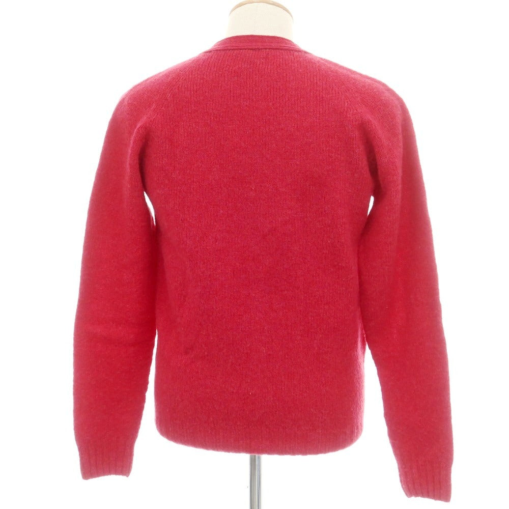 【中古】インバーアラン INVERALLAN ウール カーディガン ピンクレッド【 38 】【 状態ランクB 】【 メンズ 】