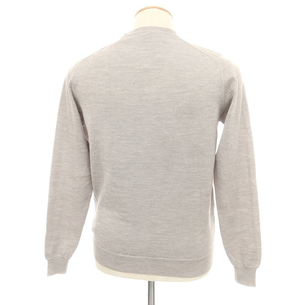 【中古】ザノーネ ZANONE ハイゲージ ウール カーディガン ライトグレー【 44 】【 状態ランクB 】【 メンズ 】
