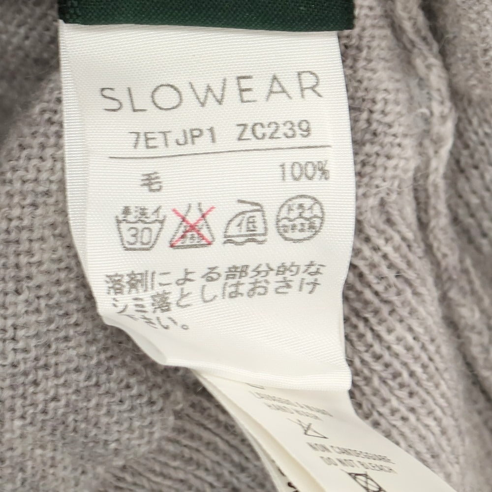 【中古】ザノーネ ZANONE ハイゲージ ウール カーディガン ライトグレー【 44 】【 状態ランクB 】【 メンズ 】