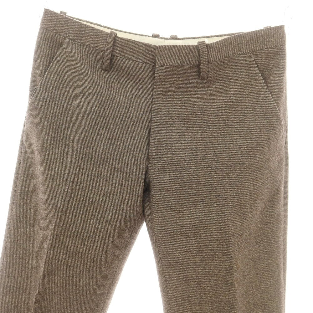 【中古】エディフィス EDIFICE ストレッチ ウールナイロン ドレススラックスパンツ ブラウン【 42 】【 状態ランクC 】【 メンズ 】