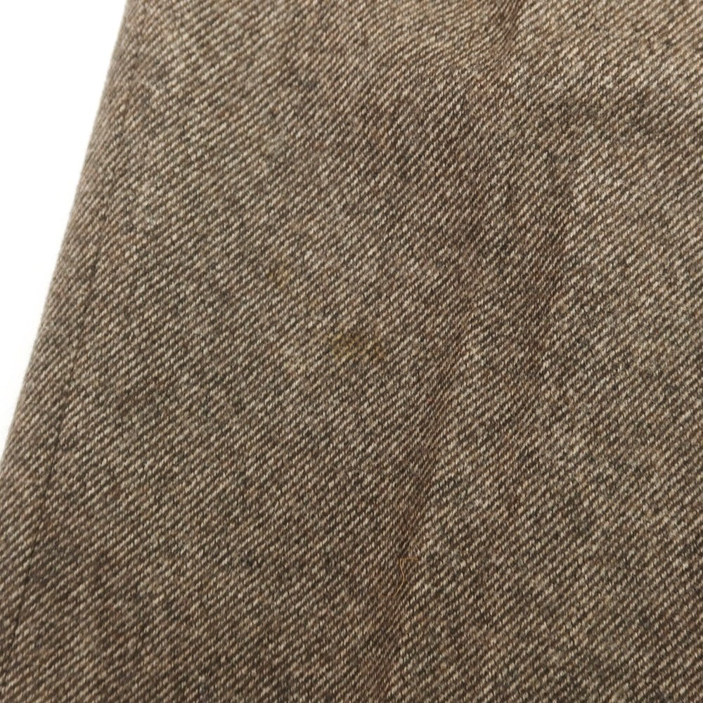 【中古】エディフィス EDIFICE ストレッチ ウールナイロン ドレススラックスパンツ ブラウン【 42 】【 状態ランクC 】【 メンズ 】