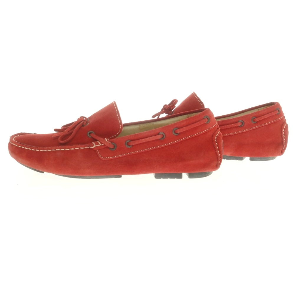 【中古】ステファノガンバ STEFANO GAMBA スエード ドライビングシューズ レッド【 40 】【 状態ランクC 】【 メンズ 】
