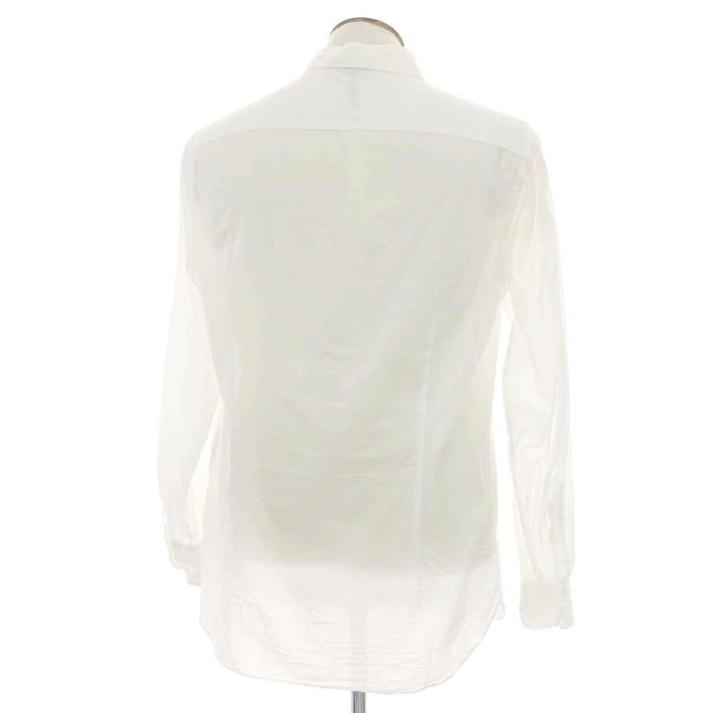 【中古】エンポリオ アルマーニ EMPORIO ARMANI コットン セミワイドカラー ドレスシャツ ホワイト【 XL 】【 状態ランクB 】【 メンズ 】