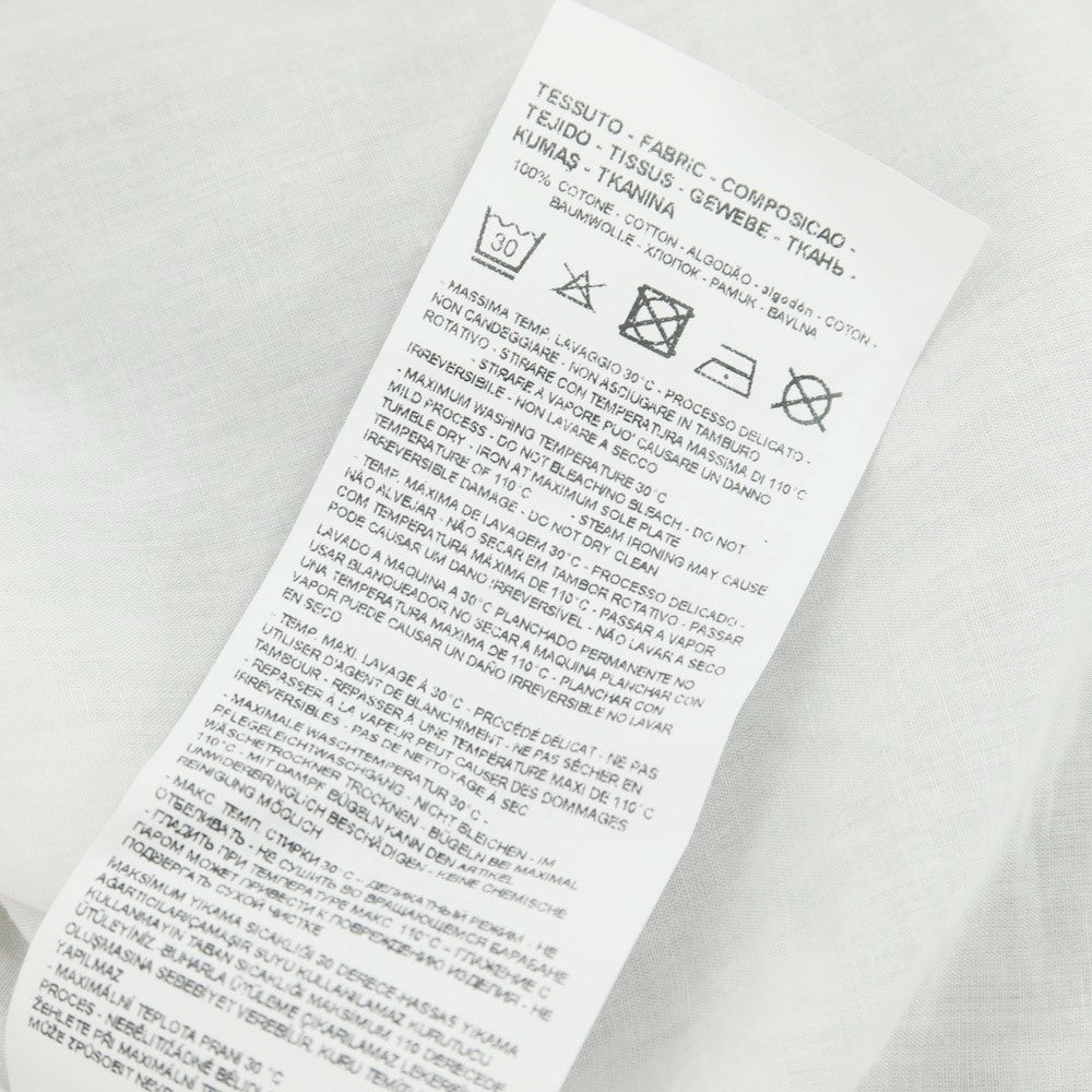 【中古】エンポリオ アルマーニ EMPORIO ARMANI コットン セミワイドカラー ドレスシャツ ホワイト【 XL 】【 状態ランクB 】【 メンズ 】