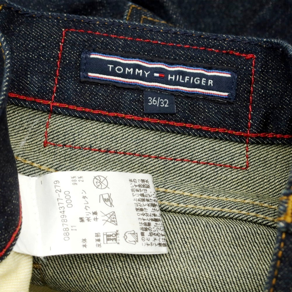 【中古】トミーヒルフィガー TOMMY HILFIGER ストレッチ コットン ジーンズ デニムパンツ ネイビー【 36 】【 状態ランクC 】【 メンズ 】